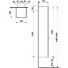 Шкаф-пенал подвесной LAUFEN CASE FOR PALACE 165x35 петли слева 4.0202.1.075.463.1