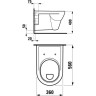 Унитаз LAUFEN PRO подвесной с полочкой 8.2095.1.000.000.1